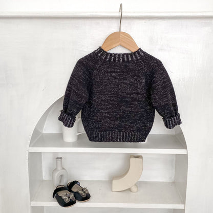 【BABY&KID】立体刺繍クルーネックプルオーバーニットSK100630