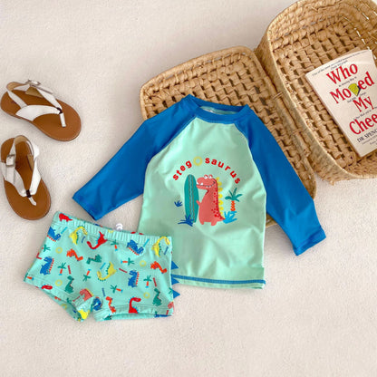 【BABY&KID】夏新作 恐竜柄長袖水着SK090925