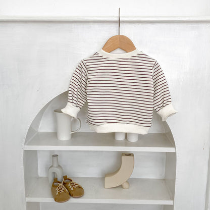【BABY&KID】ボーダースウェットプルオーバーSK100631