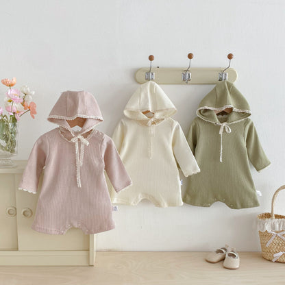 【BABY】ワッフル生地フリルカバーオールSK092821