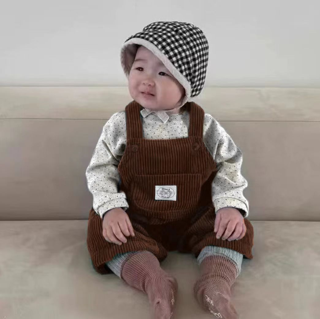 【BABY&KID】韓国風 コーデュロイサロペットSK031307