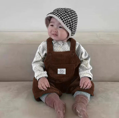 【BABY&KID】韓国風 コーデュロイサロペットSK031307