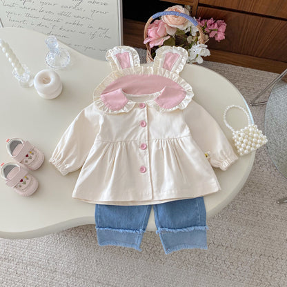 【BABY&KID】かわいいうさ耳アウターSK092321