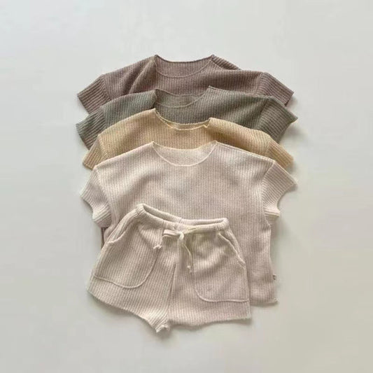【BABY&KID】夏新作 カジュアル半袖セットアップSK091208