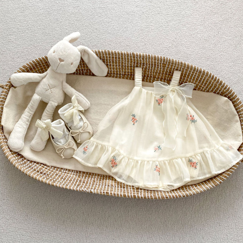 【BABY】夏新作 刺繍キャミロンパースワンピースSK072501