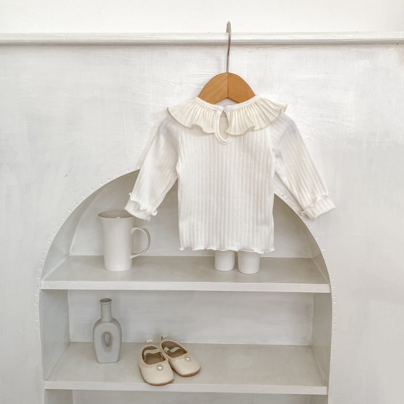 【BABY&KID】プリーツ襟長袖TシャツSK100633