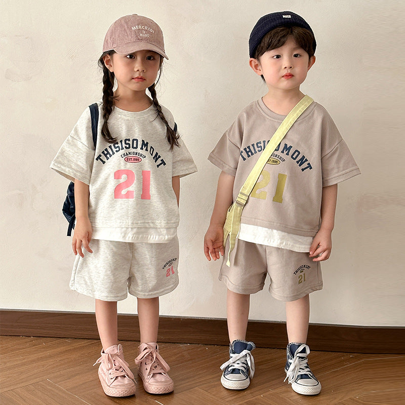 【BABY&KID】夏新作 THISISO MONTレイヤードセットアップSK061708