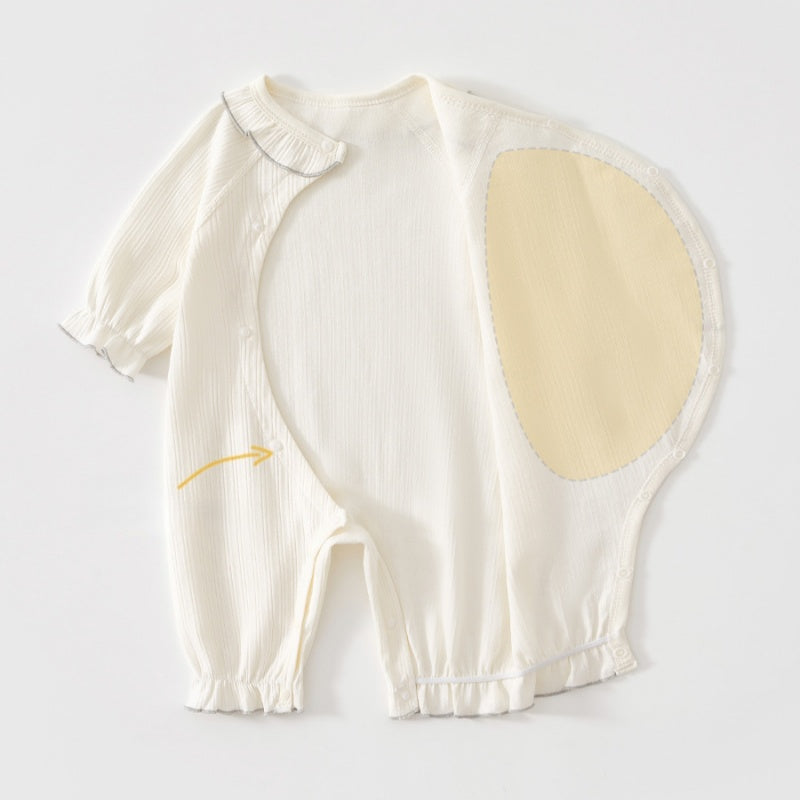 【BABY】北欧風フリルやわらかカバーオールSK102611