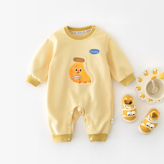 【BABY】バナナ柄カバーオールSK104214