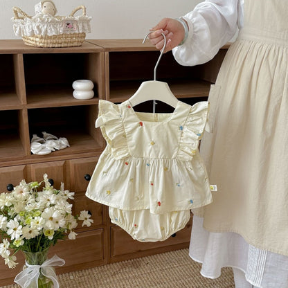 【BABY】夏新作スウィート小花柄セットアップSK105818