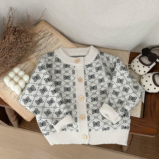 【BABY&KID】ジャカードニットカーディガンSK101818