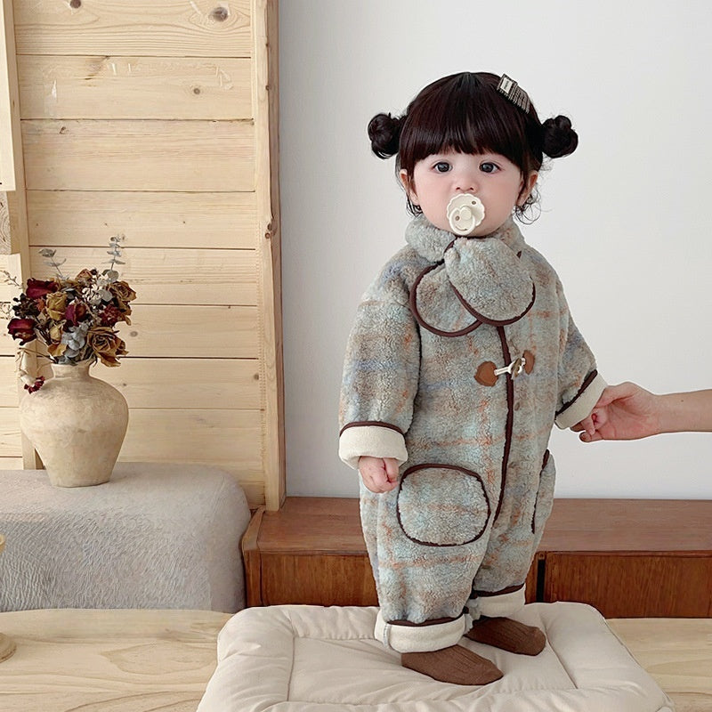 【BABY】冬新作韓国風あったかカバーオール&マフラーSK103214