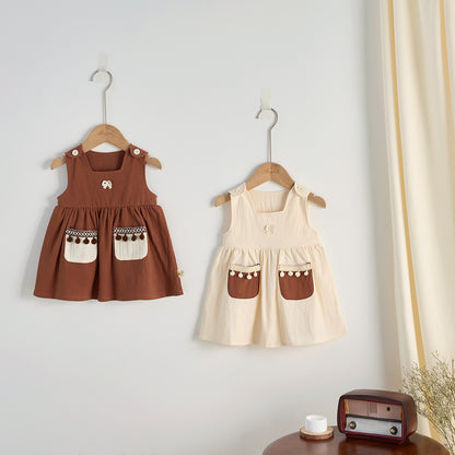 【BABY&KID】夏新作 ノースリーブレトロワンピースSK062313