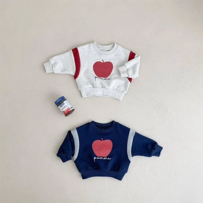 【BABY】りんごプリントスウェットSK101539