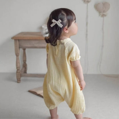【BABY】夏新作二重ガーゼコットンロンパースSK106519