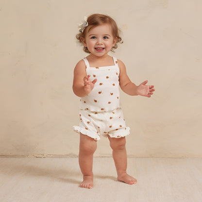 【BABY&KID】夏新作 北欧風フリルキャミセットアップSK092114