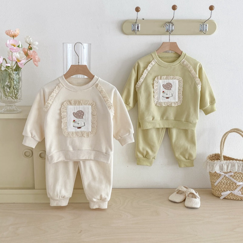 【BABY&KID】レースフリルセットアップSK092715