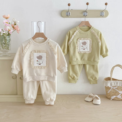 【BABY&KID】レースフリルセットアップSK092715