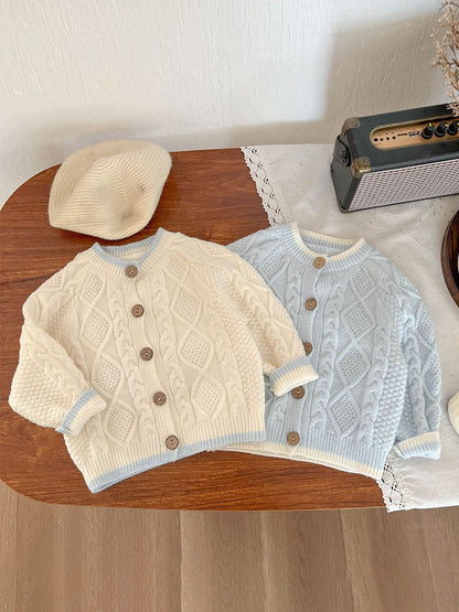 【BABY&KID】パステルカラーニットカーディガンSK022202