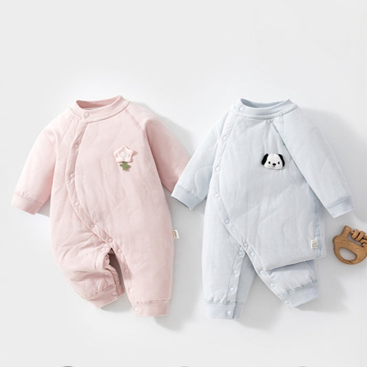 【BABY】冬新作カートゥーンワッペンキルティングカバーオールSK108208