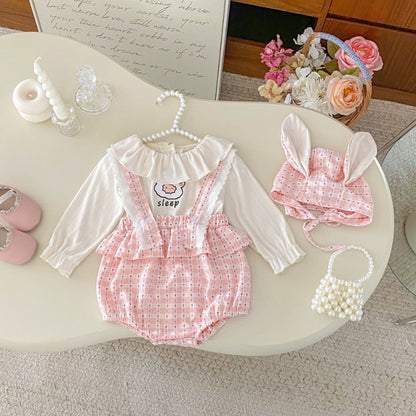 【BABY】ハートサロペット＆キャラTシャツSK092523