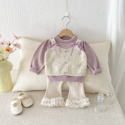 【BABY&KID】おしゃれニットセットアップSK092436