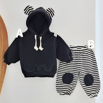 【BABY&KID】オシャレカジュアルフーディ＆ボトムスSK012813