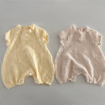 【BABY】夏新作二重ガーゼコットンロンパースSK106519