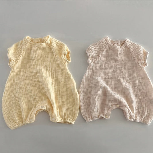 【BABY】夏新作二重ガーゼコットンロンパースSK106519