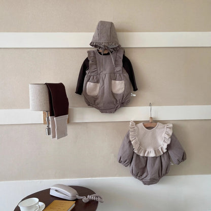 【BABY-予約限定】冬新作レトロチェックロンパースSK102230