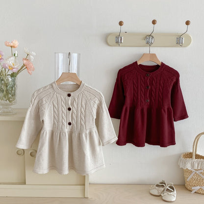 【BABY&KID】シンプルニットワンピースSK092713