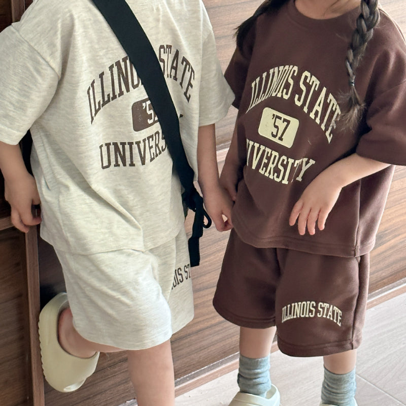【BABY＆KID】夏新作 ILLINOIS STATEセットアップ SK063002
