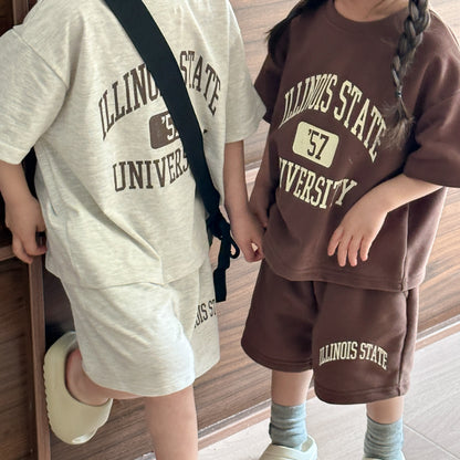 【BABY＆KID】夏新作 ILLINOIS STATEセットアップ SK063002