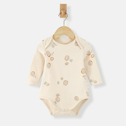 【BABY&KID】北欧風 長袖コットンロンパースSK012507