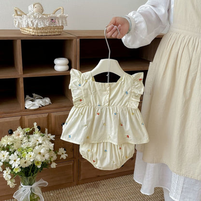 【BABY】夏新作スウィート小花柄セットアップSK105818