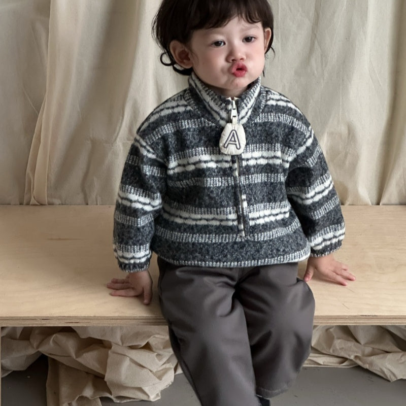 【BABY&KID】冬新作レトロボーダーニットSK103129