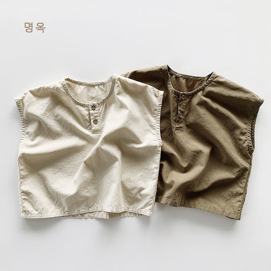 【BABY&KID】夏新作 韓国風ノースリーブTシャツSK080819