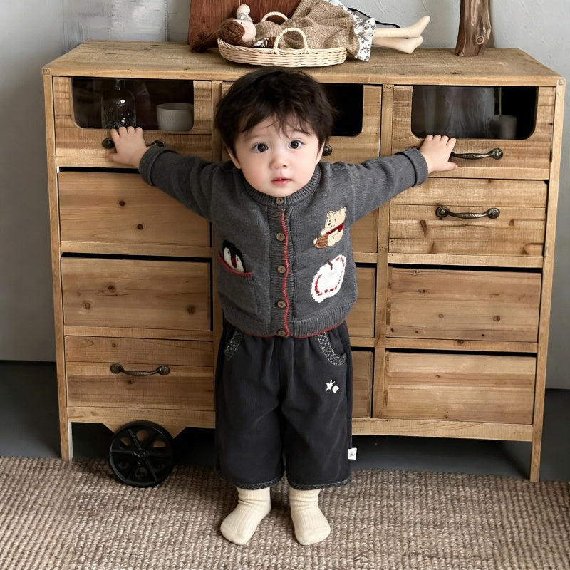 【BABY&KID】くまさんニットカーディガンSK104127