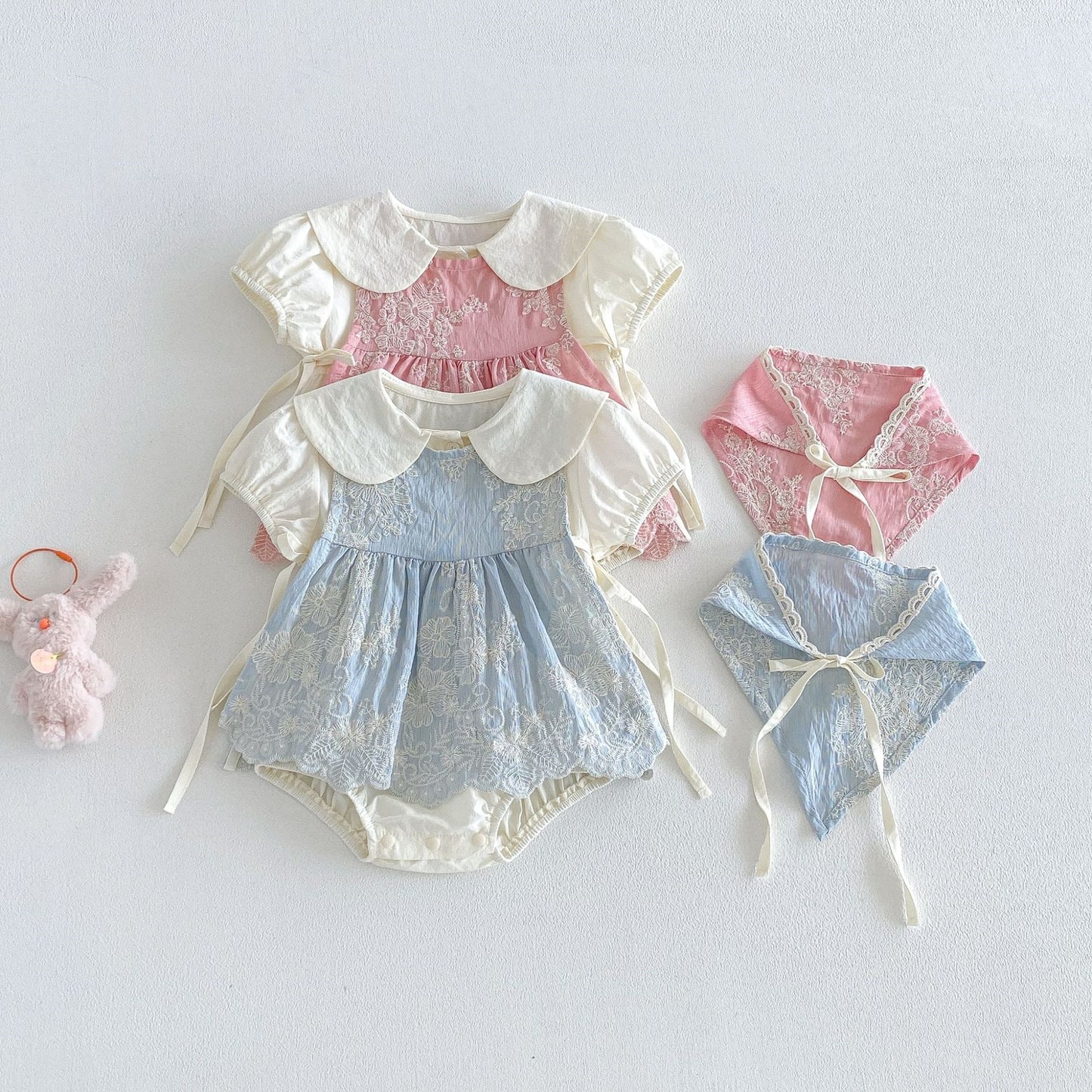 【BABY】夏新作刺繍ロンパースSK105816