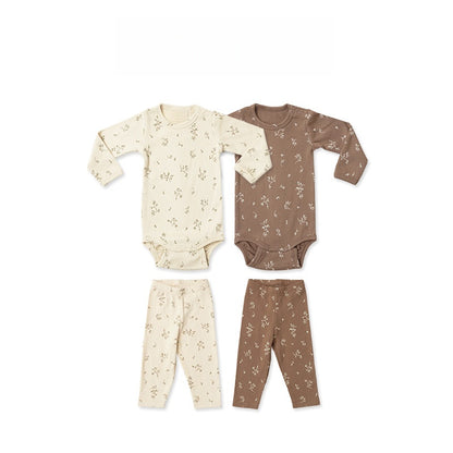 【BABY】北欧風カートゥーンプリントロンパース、レギンスSK101324