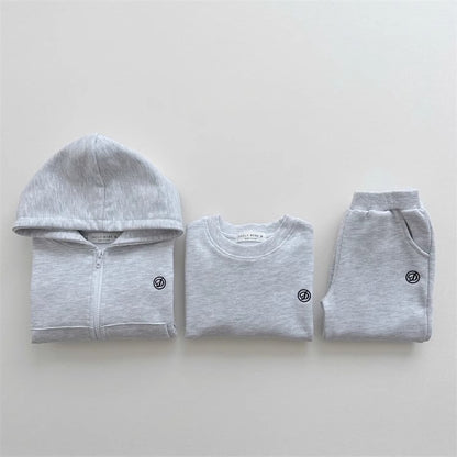 【BABY&KID】無地カジュアルセットアップSK023107