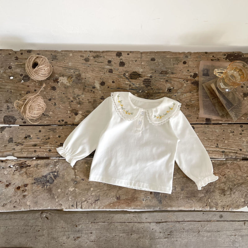 【BABY】刺繍翻襟TシャツSK092828
