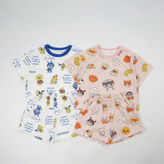 【BABY&KID】夏新作 総柄キャラクターセットアップSK091621