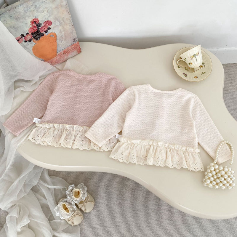 【BABY&KID】レース切り替えカーディガンSK092727