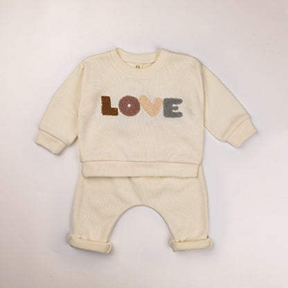 【BABY&KID】英字刺繍セットアップSK030307