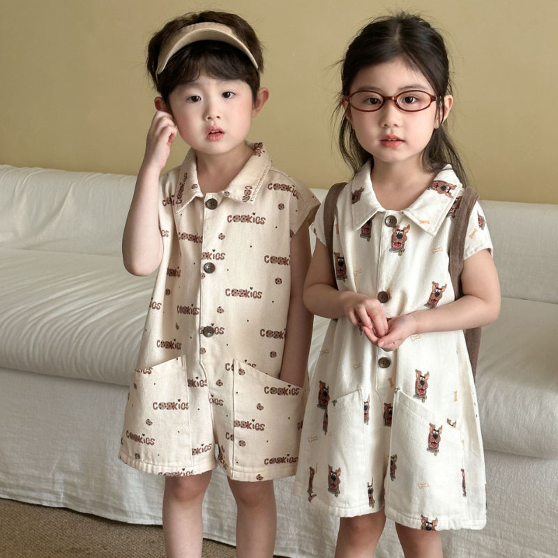 【BABY&KID】夏新作 カートゥーンジャンプスーツSK063009