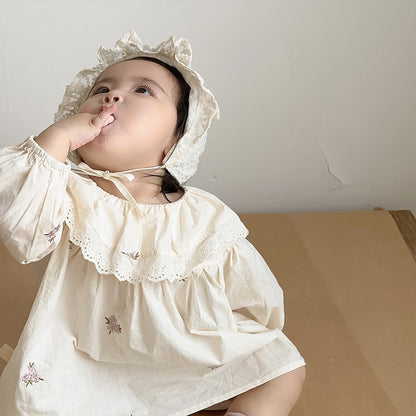【BABY&KID】刺繍ブラウス、ブルマパンツSK100838