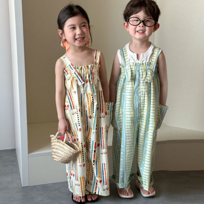 【BABY&KID】夏新作 カラフルサロペットSK072103