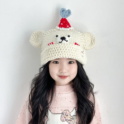 【HAT】クマデザインニット帽SK102440