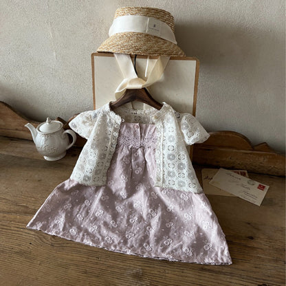 【姉妹服】夏新作 ヴィンテージ風総刺繍キャミロンパース、ワンピースSK082517